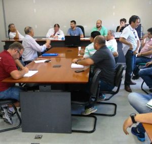 O representante do C.E.C. Orleans participou de uma reunião na Federação Catarinense de Futebol – FCF, em Balneário Camboriú.