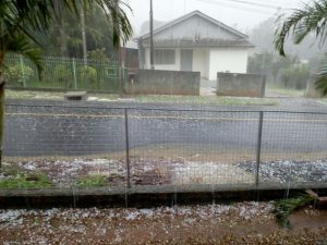 Chuva com granizo em Criciúma