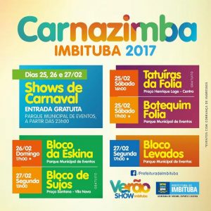 Programação Carnaval 2017 Imbituba