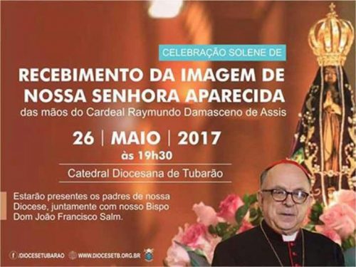 Cardeal Dom Raymundo Damasceno estará em Tubarão nesta sexta-feira2