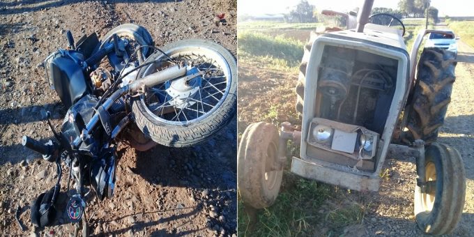Jovem motociclista morre após colidir em trator, em Turvo3