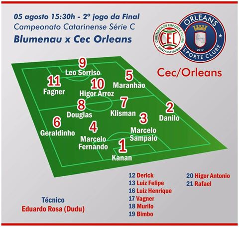 CEC/Orleans disputa grande final da Série C do Catarinense neste sábado