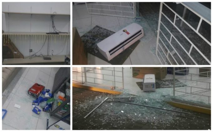 Loja de móveis e eletrodomésticos é arrombada e tem objetos furtados, em Gravatal