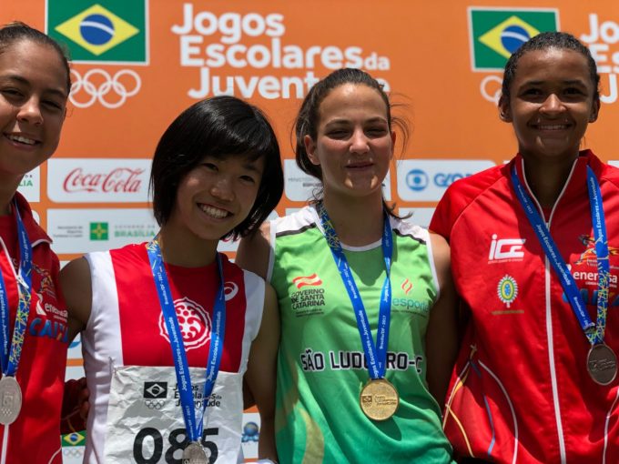 Atleta de São Ludgero conquista medalhas de ouro e prata nos Jogos Escolares da Juventude