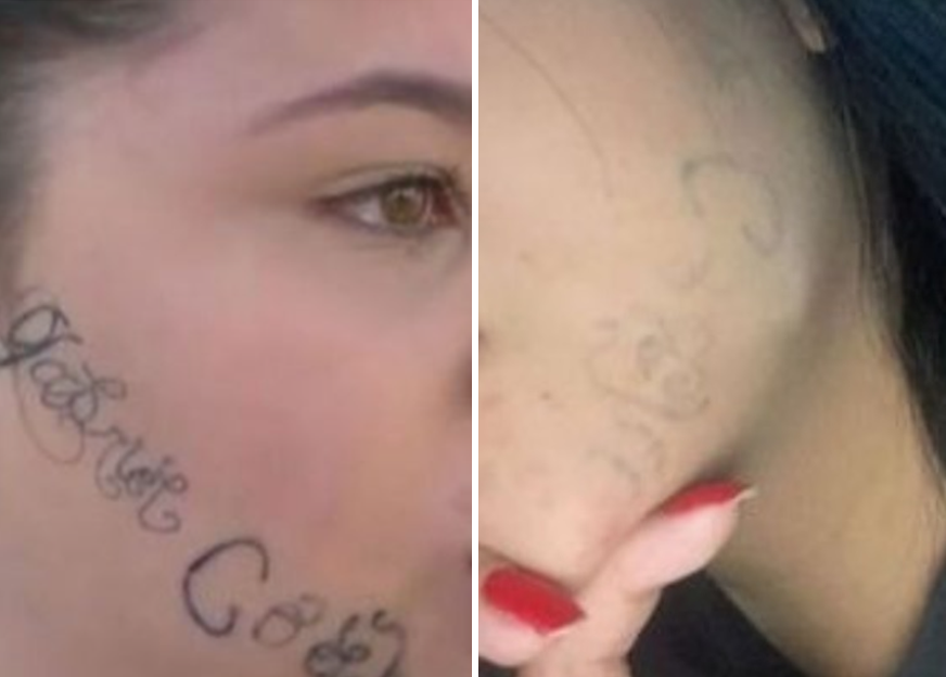 Viciada em tatuagens não consegue trabalho e mostra rosto 'original